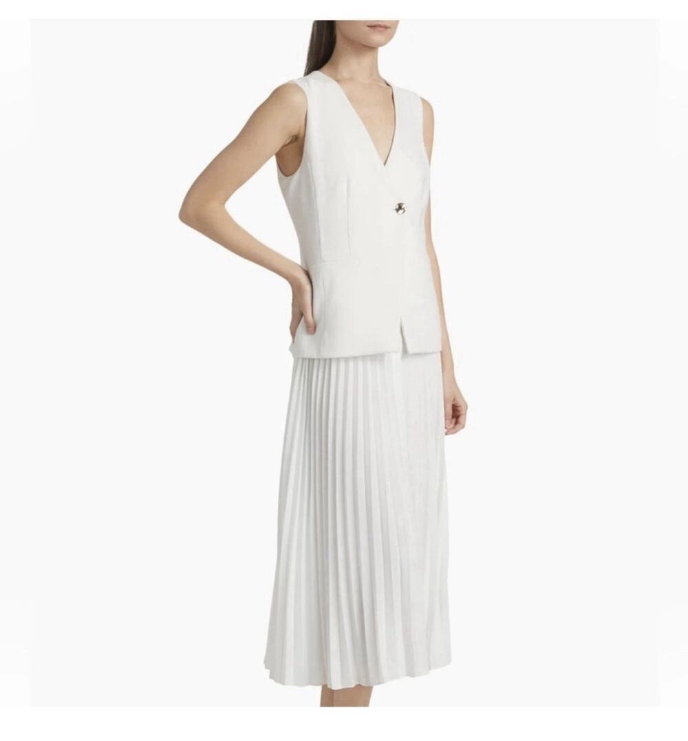 Derek Lam 10 Crosby ‘Lauren Mixed Media’ Midi Business Casual Midi Suit Sz 10